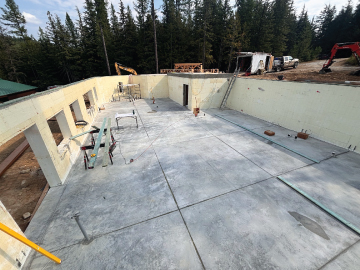 Concrete ICF foundations