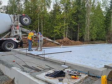 Concrete ICF foundations